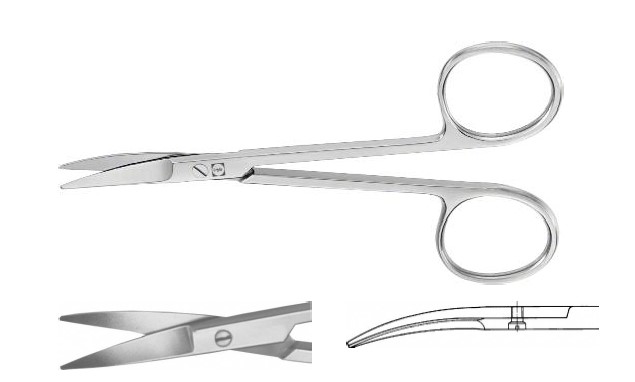 Коттл-месінг пласт. ножиці тупі/тупі 105 мм